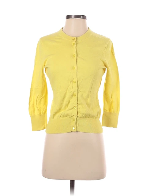 J.Crew Factory Store Women Yellow Cardigan S
