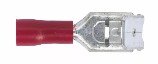 Sealey RT17 Piggy-Back Terminal 6.3mm Red Pack of 100