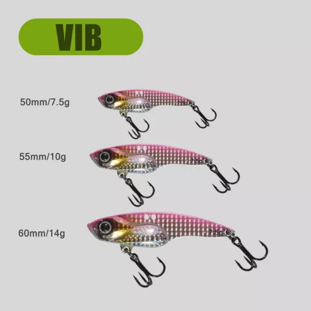 1PCS 3.5g5g7.5g10g14g Ice VibLures For Winter Fishing Lure Hard Lure Baits SN❤