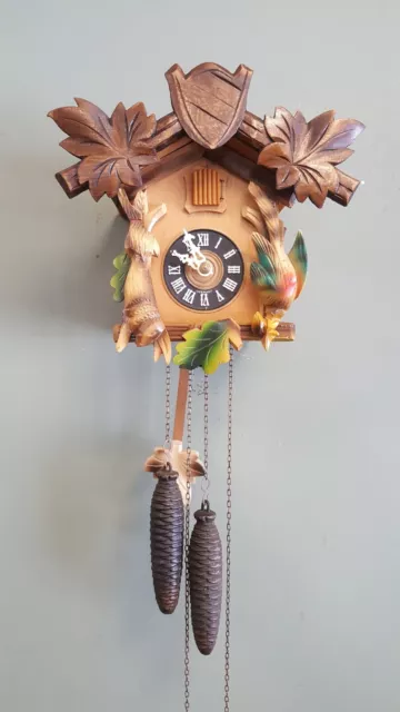 Vintage 30 Hour Hagos Hrastnig Cuckoo Clock Germany Clean Running