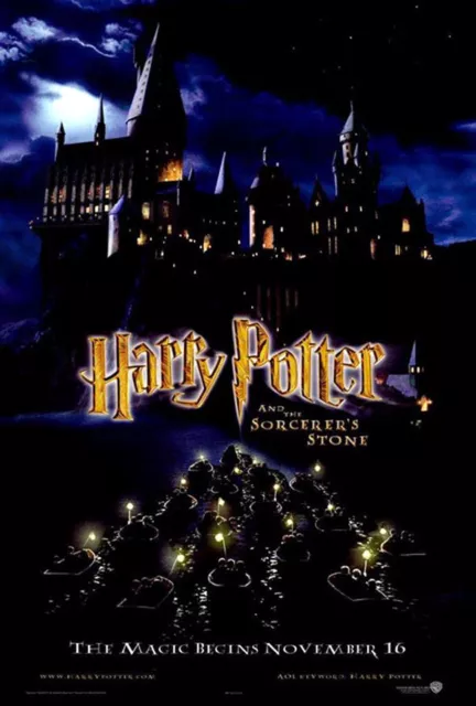 Harry Potter and the Sorcerer’s Stone (2001) original movie poster adv. B rolled