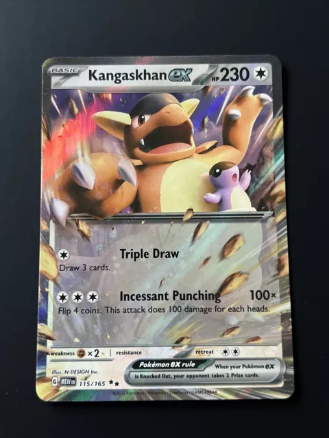 2x Kangaskan Ex (115/165) Pokémon Tcg Coleção 151