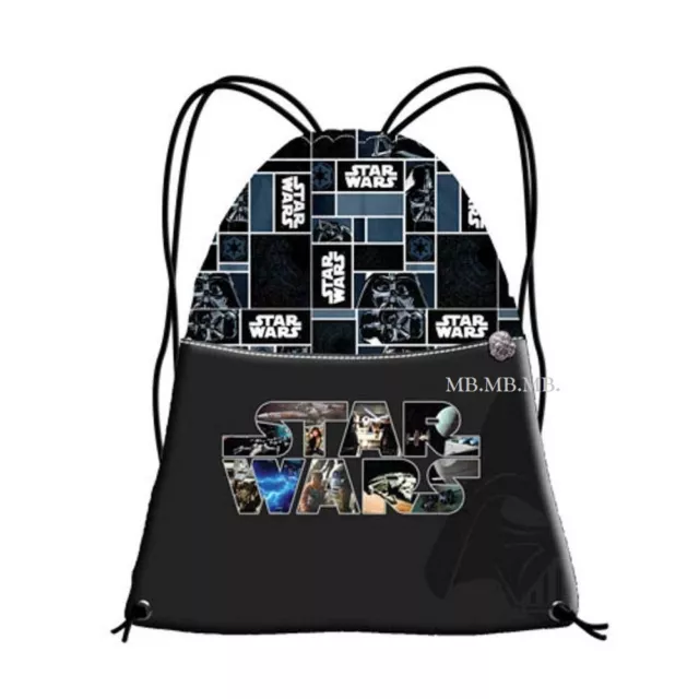 Star Wars Sacco sacchetto zaino,borsa scuola,palestra,temop libero sport