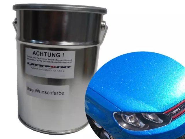 0,5 Litre Prêt à Être Pulvérisé Peinture Base Eau Bonbons Bleu Métallisé