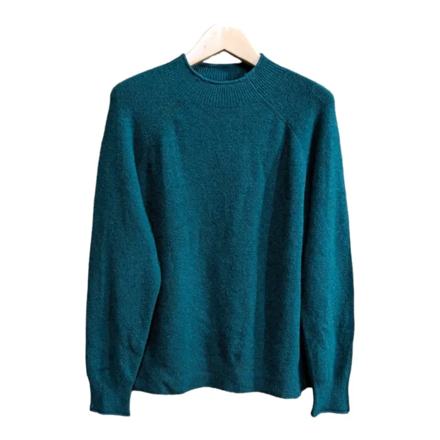 J. Crew Rollneck Sweater Supersoft Yarn Womens XL Merino Wool Alpaca Green