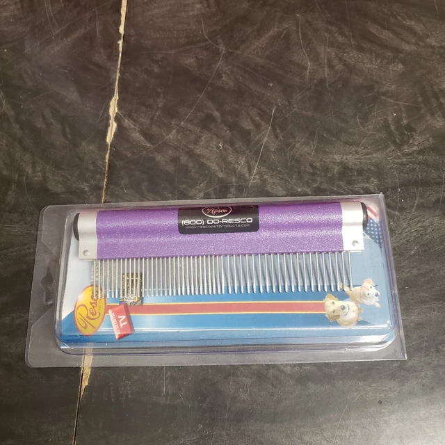 Resco Professional Wrap Comb for Pet Hair Purple Sparkle As Seen On TV