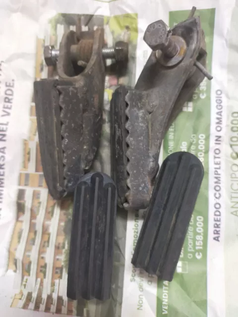 Moto Morini 350 Kanguro Coguaro Camel. Pedane Poggia Piedi Originali
