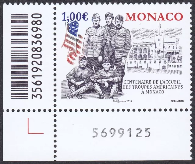 Principauté de Monaco  Timbre neuf** N° 3180  / 2019