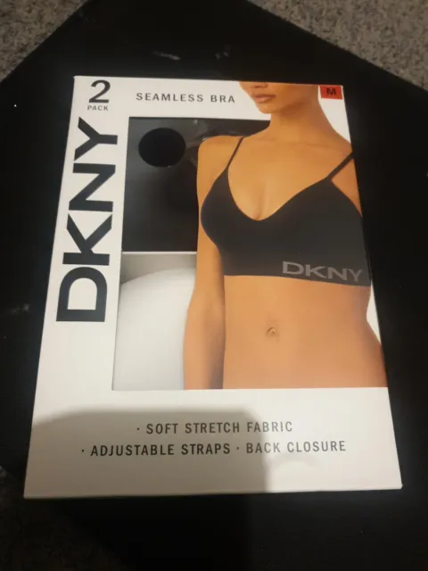 DKNY SEAMLESS BRA 2 Pack Size Medium £9.00 - PicClick UK
