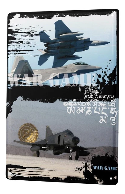 Targa Decorativa In Metallo Militare Pin Up | Planète Vintage - Foto 2