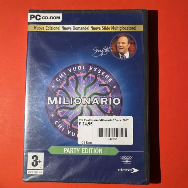 Gioco PC CD-ROM CHI VUOL ESSERE MILIONARIO Party Edition VIDEOGIOCO NUOVO