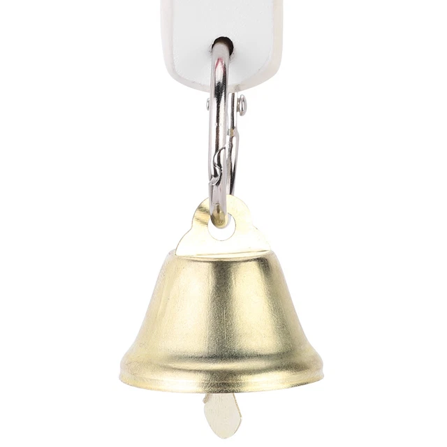 Schaukel Hängendes Lederspiegelspielzeug Mit Glocke Für Papagei Vogelkäfig Bh2
