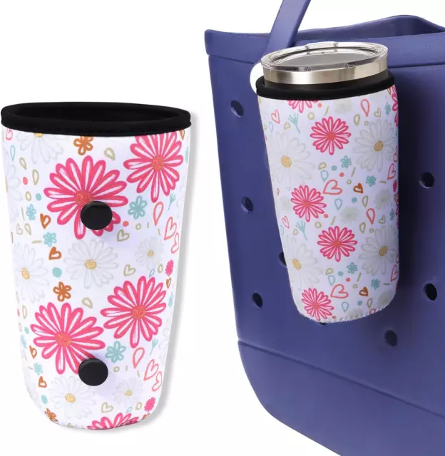 BABORUI Daisy Cup Holder for Bogg Bag, Accessories for Bogg Bag Original X Large