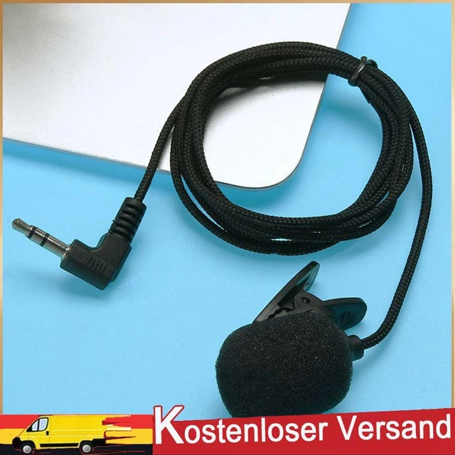 Mini Clip-on Lapel Microphone Single Direction for Audio Video Recording