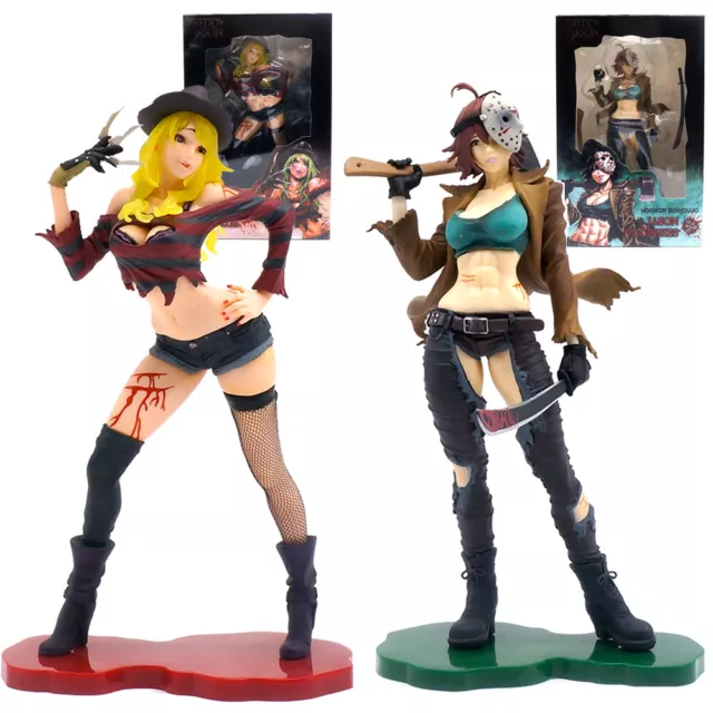 Freddy Vs. Jason Female 8" Horror Action Figure PVC Toy Halloween Gift New