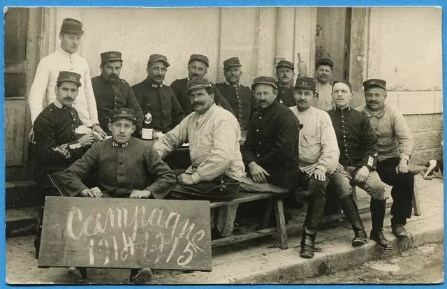 CPA PHOTO: Soldats du 29° Régiment de Dragons / Guerre 14-18 / 1915