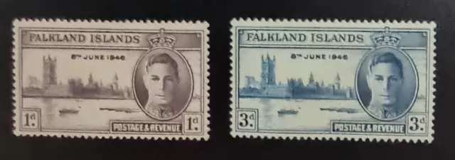 Falkland Islands 1946 KGVI Victory MH VF