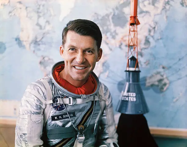 Portrait of Mercury Astronaut Commander W M Schirra 1962 Old Historic Photo