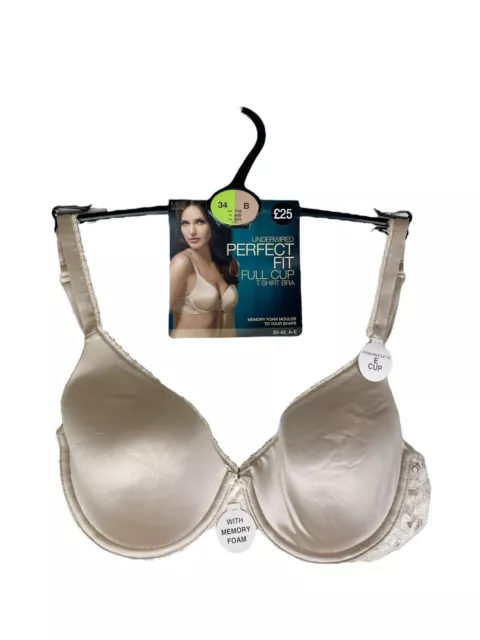 LADIES AUTOGRAPH MEMORY Foam Full Cup Underwired Adjustable Straps T Shirt  Bra £10.99 - PicClick UK