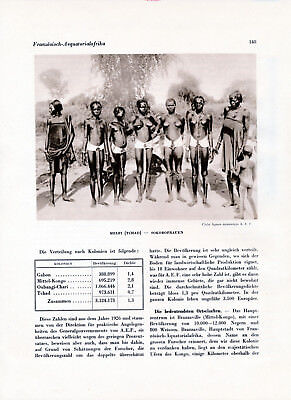 Afrique équatorial 1931 orig. Kolonial-Kapitel (33 S.) Bangui Tchad Gabon Brazza 9