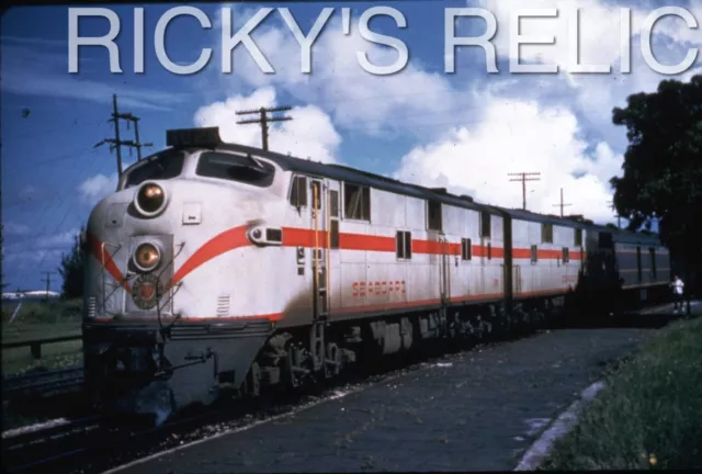 Duplicate Slide SAL #3026 EMD E7A Seaboard Air Line West Palm Beach FL 1960