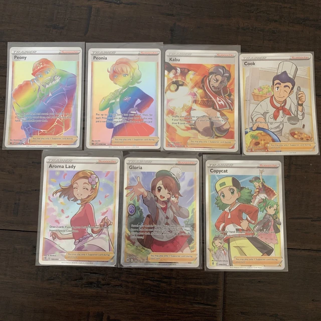 Pokémon TCG Pokemon Trainer Full Art Lot - NM-Mint - Aroma Lady, Gloria, etc.