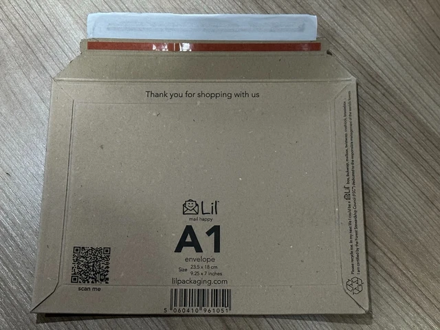 Cardboard Envelopes Mailers - Size A1 DVD - Lil Packaging - Brand New - Postage