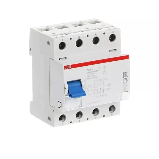 ABB F204 A - 125/0,03 differenziale puro interruttore di protezione, 4 poli