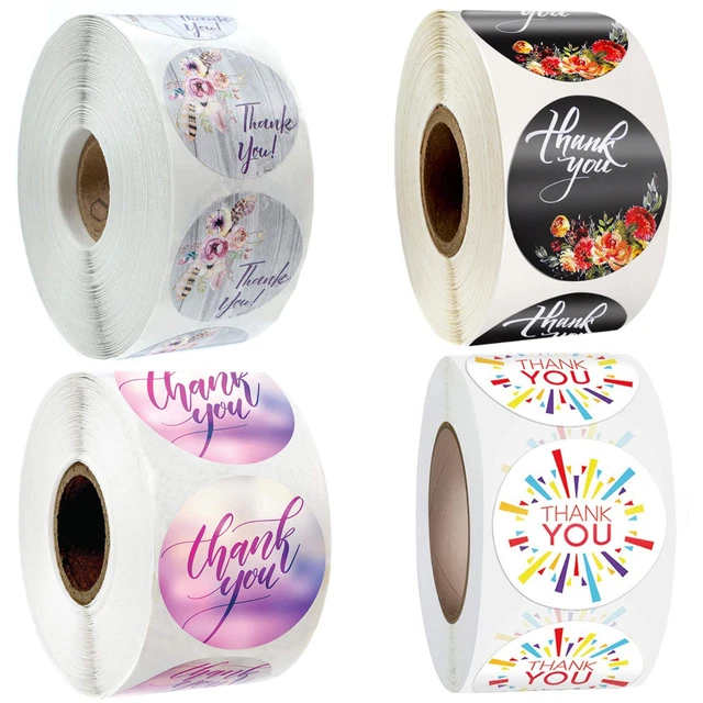 25 mm etiqueta de agradecimiento para sobre tarjetas de felicitación embalaje regalo 1 pulgada