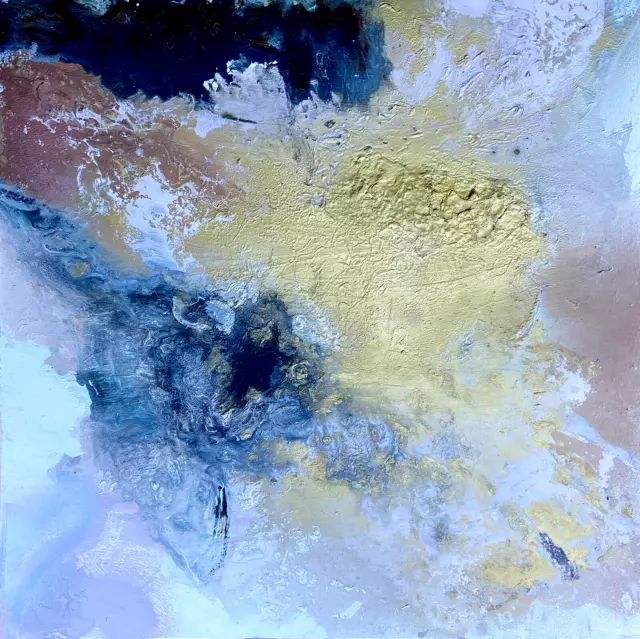 Contemporary ABSTRACT 90 x 90cm LARGE CANVAS  PAINTING Mixed Acrylic & Textured