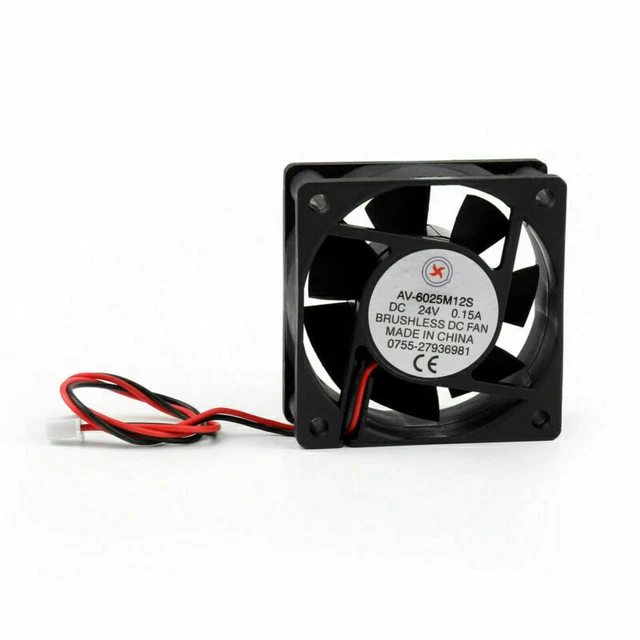DC Brushless Cooling Fan 24V 0.15A 6025S 60x60x25mm 2 Pin CPU Computer Fan AUS 2