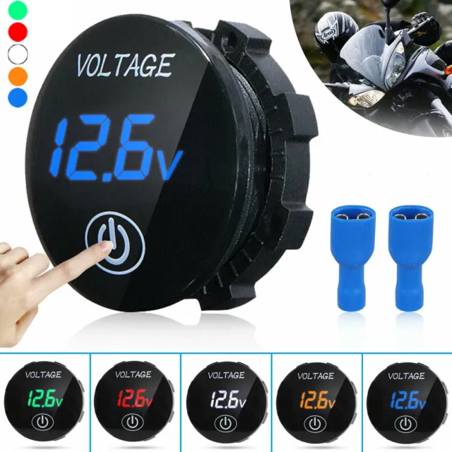 DC 12V-24V LED Panel Digital Voltage Volt Meter Display Voltmeter Motorcycle Car