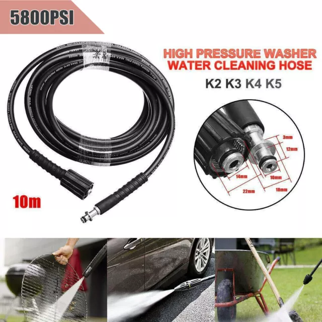 10M High Pressure Washer Extension Hose Cleaner For Karcher K2 K3 K4 K5 Series