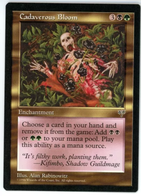 MTG - Cadaverous Bloom  – Mirage - Vintage Reserved List Magic The Gathering NM
