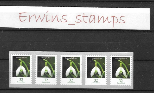 Bund 3. Januar 2022 Blumen selbstklebend 5er-Streifen  3662 - 3663 Auswahl