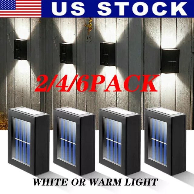 Outdoor Solar LED Deck Light Path Garden Patio Pathway Stairs Step Fence Lamp