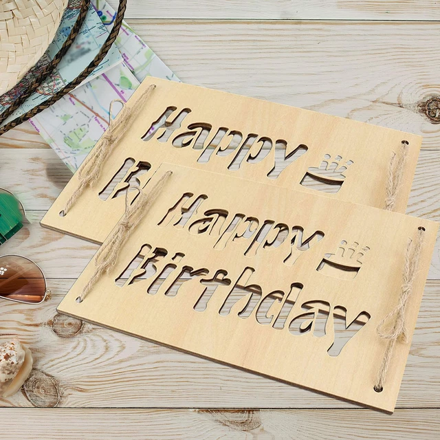 Cartello Decorativo In Legno Rustico Con Scritta 'Home Décor' - 35x18x4 Cm, Lettere Intagliate - 2