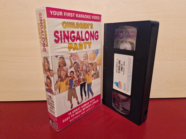 CHILDREN’S SINGALONG PARTY - 18 Karaoke Songs - PAL VHS Video Tape