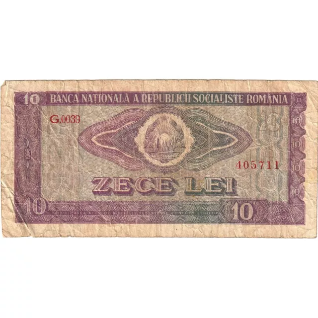 [#393678] Romania, 10 Lei, 1966, KM:94a, VG