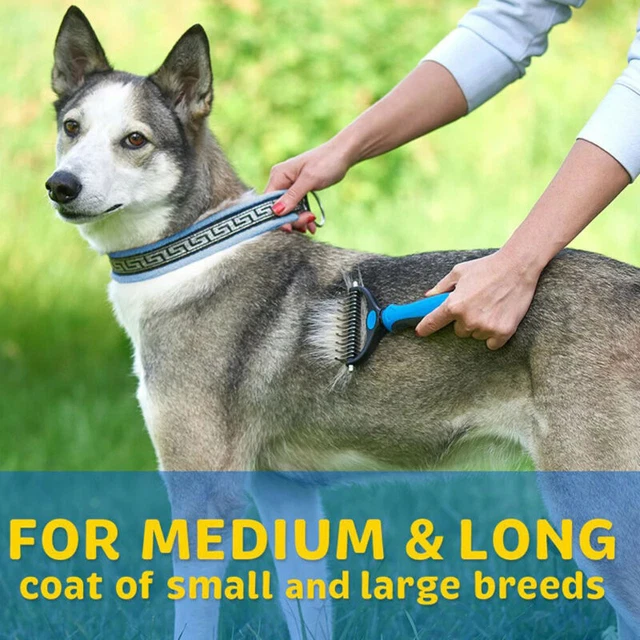 Grooming Brush For Pet Dog Cat Deshedding Tool Rake Comb Fur Remover Reduce Hair 8