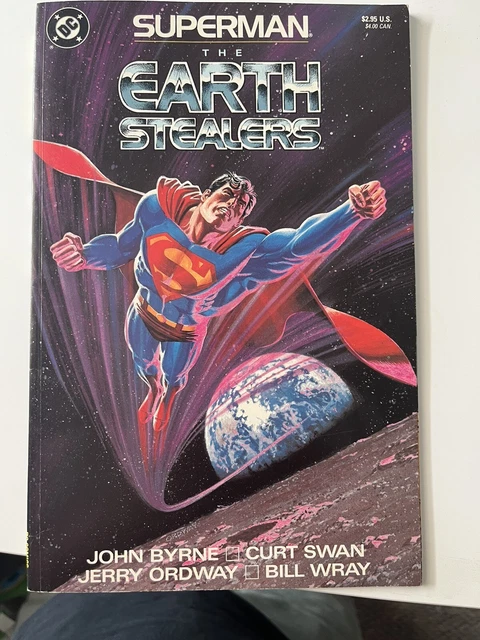 Superman The Earth Stealers Graphic Novel - 1988 DC John Byrne
