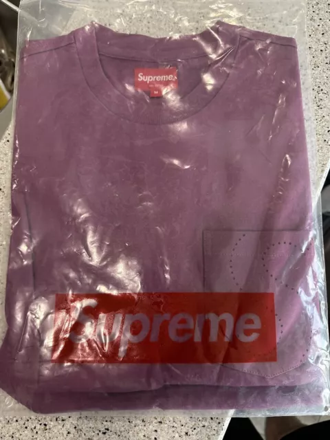Supreme Laser Cut S Logo Pocket Tee Purple