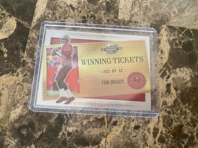 2020 Panini Contenders Optic Tom Brady Winning Tickets SP Silver Prizm #WT3