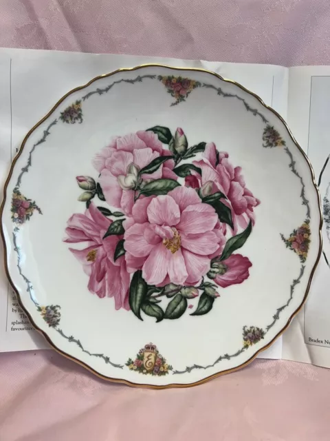 royal albert fine bone china england Camellia collector plate ✅ 1002