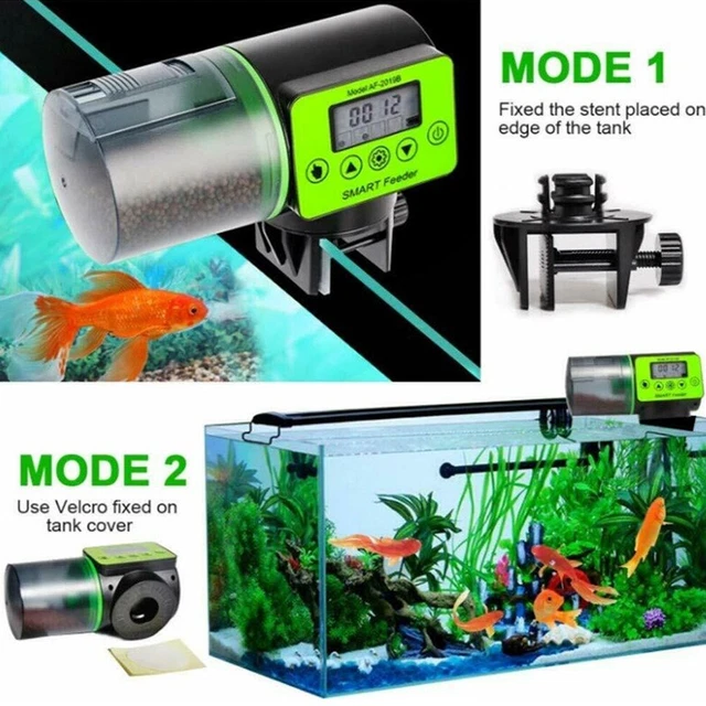 200 ml Automatische Fischfutter Aquarium Feeder Smart Urlaub Haustier Timer LCD Display