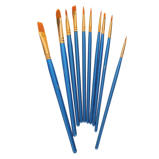 10pcs Paintbrushes Multiuso Paint per la pittura ad acquerello Accessori di