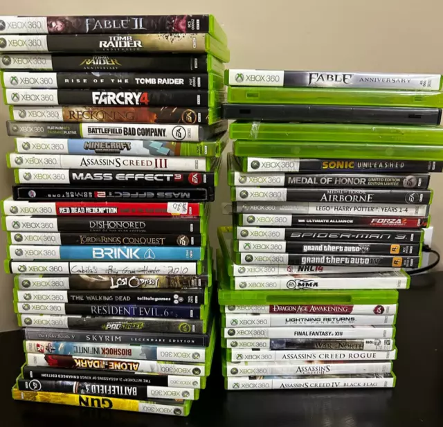 Xbox 360 Games Lot - You Pick - Inspected, Cleaned, Tested