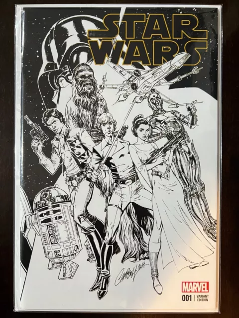 J Scott Campbell 1:50 Star Wars #1 Marvel Comic Variant Cover Art Set NM+ 3