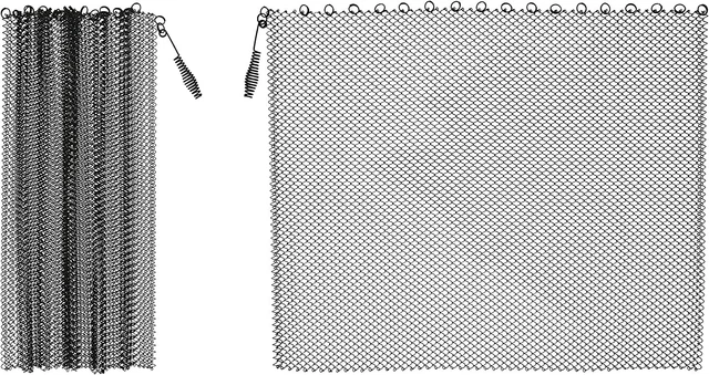 FIREPLACE MESH SCREEN Curtain Wide Panels Black 22"X24" 2 Pack