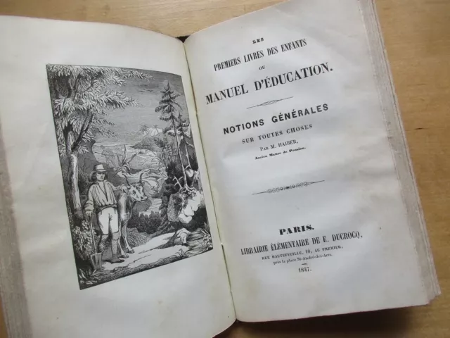 Les Premiers Livres Des Enfants 1844 Notions Contes Moraux Education Enfantina